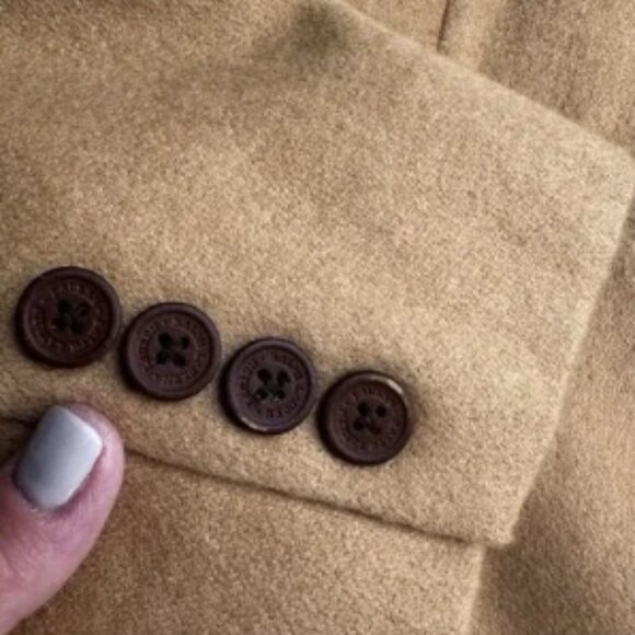Ralph Lauren Tan 100% Camel Hair Blazer Size 10 Pockets Preppy Old Money USA - Picture 5 of 8